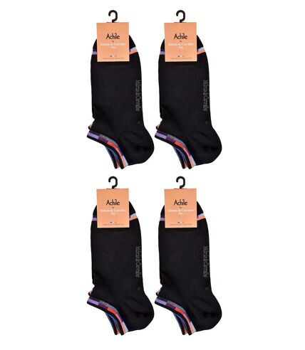 Chaussettes homme ACHILE Urbain, Confort en Coton -Assortiment modèles photos selon arrivages- Pack de 4 Paires Socquettes