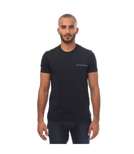 Pack Of 2  Mens T-shirt  Black Blue Emporio Armani