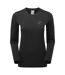Ladies Fleece Crew Neck Top with Thumb Loops for Winter Hiking-1
