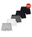 Pack Of 5  Mens Jersey Boxer Briefs  Black White Grey Reebok-1