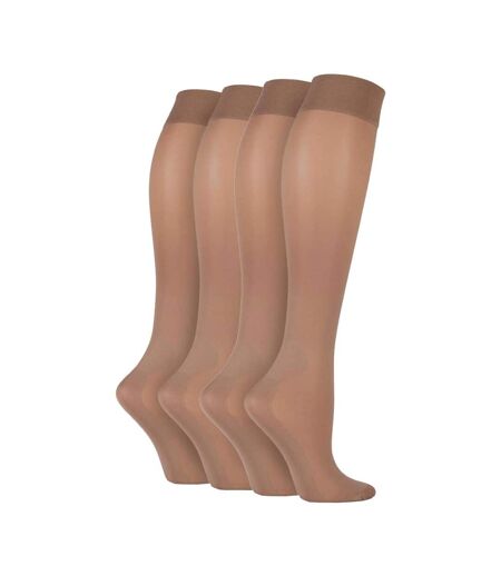 2 Pk Ladies Compression Knee High Energising Socks