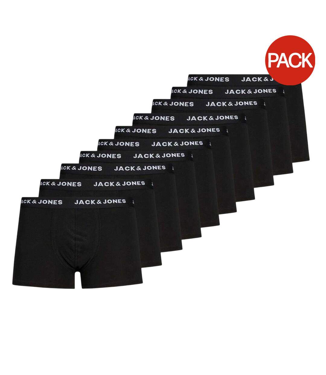 Lot De 10  Boxers Homme Noir Jack And Jones-3