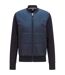 Mens Skiles Padded Hybrid Jacket Navy Boss-2