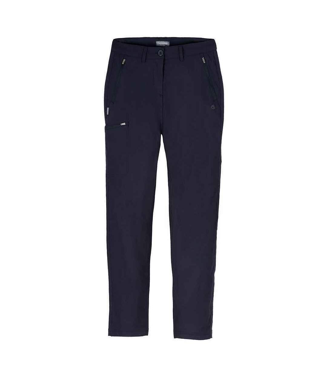 Womens/ladies Expert Kiwi Pro Stretch Hiking Trousers Dark Navy Craghoppers-2