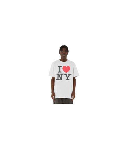 Mens I Love Ny Oversized T-shirt Blanc MerchCode