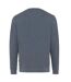Unisex adult denali recycled cotton undyed sweatshirt heather navy Iqoniq-2