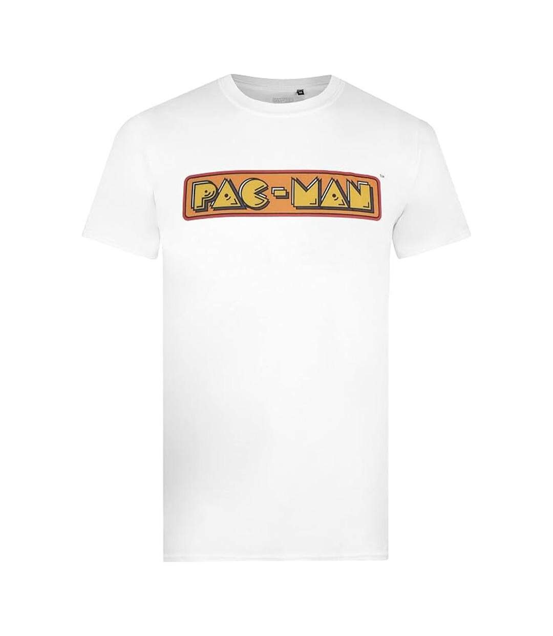 T-Shirt blanc homme pac man-1