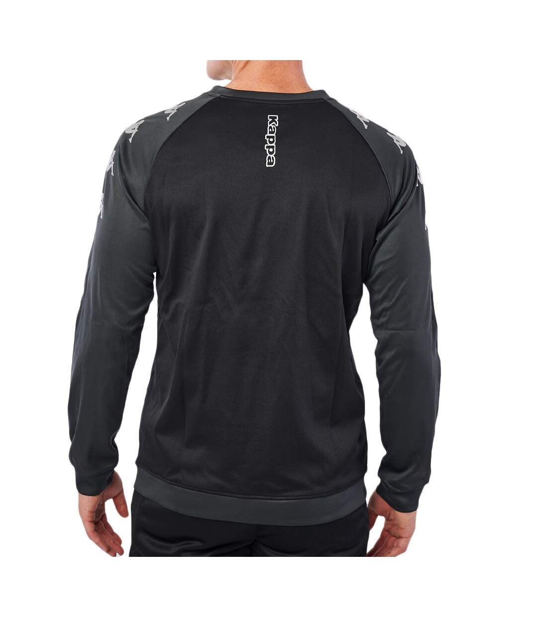 Sweat Training Noir Homme Kappa Parme