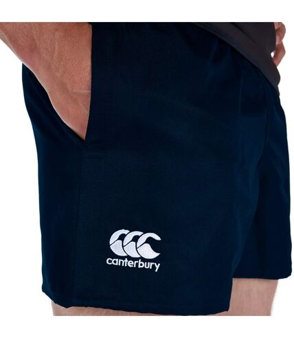 Mens professional polyester shorts navy Canterbury