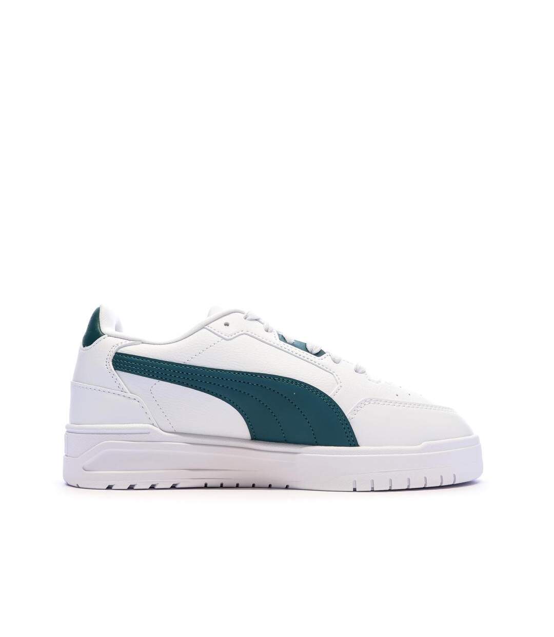 Baskets blanches/vertes homme puma shuffle downtown-2
