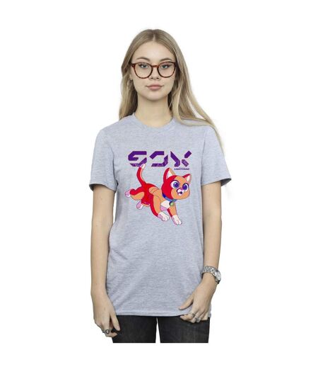 Disney Femme/Ladies Lightyear Sox Digital Cute Cotton Boyfriend T-Shirt (Gris sportif) - UTBI34124