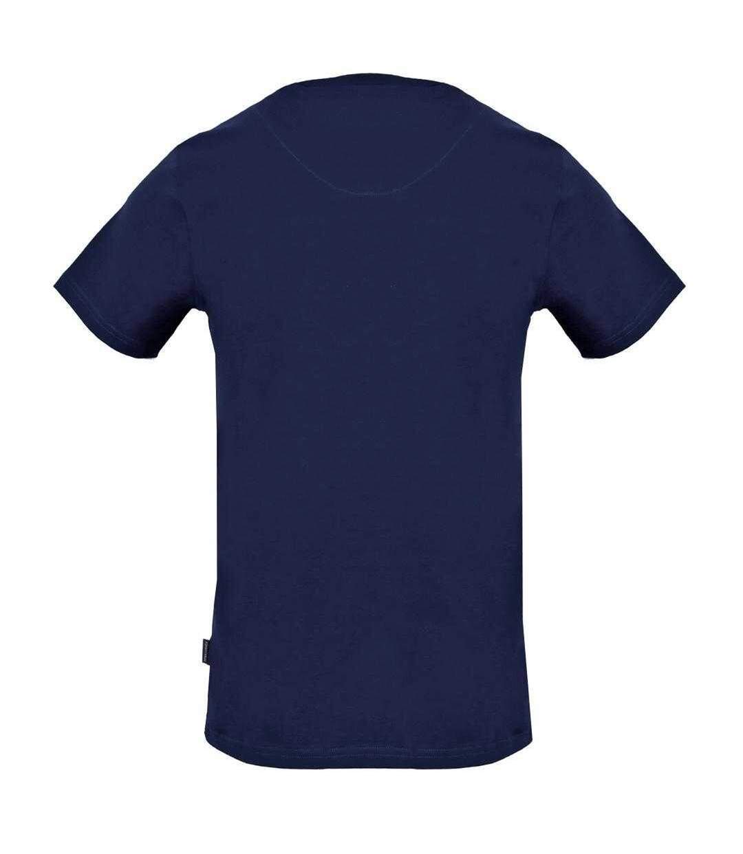 T-shirt Motif Cousu Aldis Homme Bleu Marine Aquascutum-2