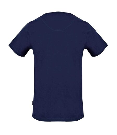 T-shirt Motif Cousu Aldis Homme Bleu Marine Aquascutum