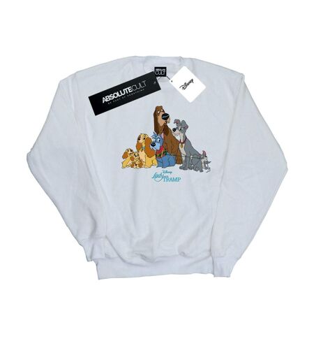 Disney - Sweat LADY AND THE TRAMP CLASSIC GROUP - Femme (Blanc) - UTBI13905
