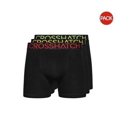 Boxers Chasma Homme Noir Crosshatch
