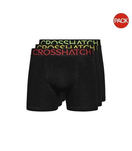 Boxers Chasma Homme Noir Crosshatch