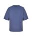 Womens/ladies Organic Boxy Oversized T-shirt Denim SOLS-1