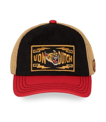 Casquette baseball premium en velours avec filet & écusson Wild Tiger Vondutch