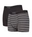 3 Paires Caleçon Boxer Homme Bambou Respirant-1