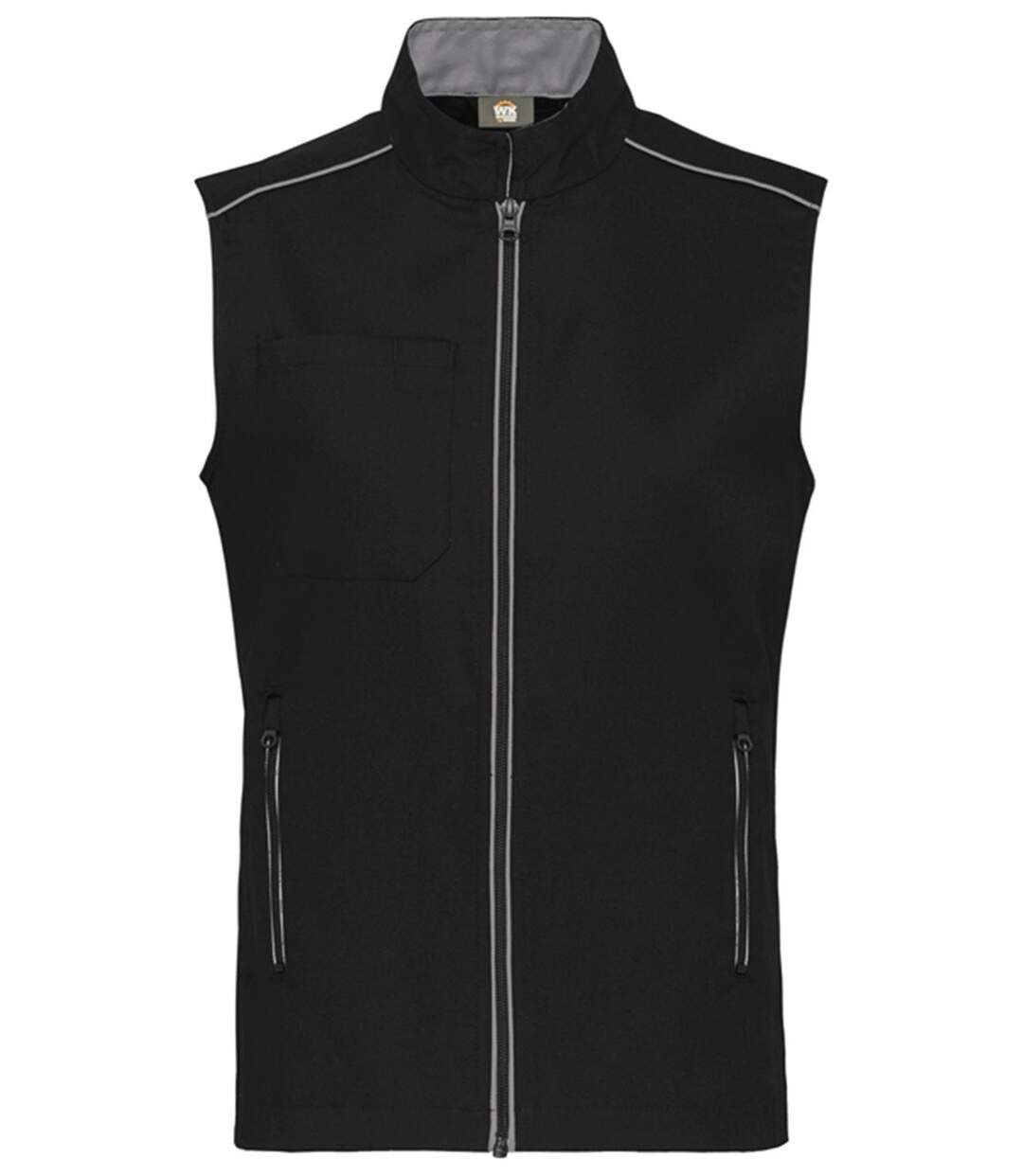 Gilet sans manches DayToDay - Homme - WK6148 - noir et gris silver