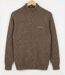 Cardigan Full Zip Homme Ledertys Marron en Laine LY0717-5