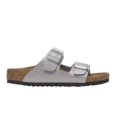 Childrens/kids Arizona Sandals Silver Birkenstock