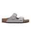 Childrens/kids Arizona Sandals Silver Birkenstock-1