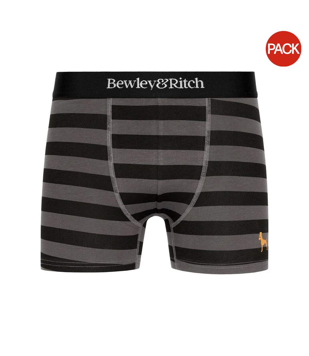 Pack of 5  Mens kurhah boxer shorts  black/grey/white/blue Bewley & Ritch-1