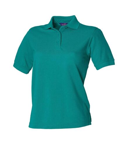 Henbury Womens/Ladies Pique Polo Shirt (Jade) - UTPC6416