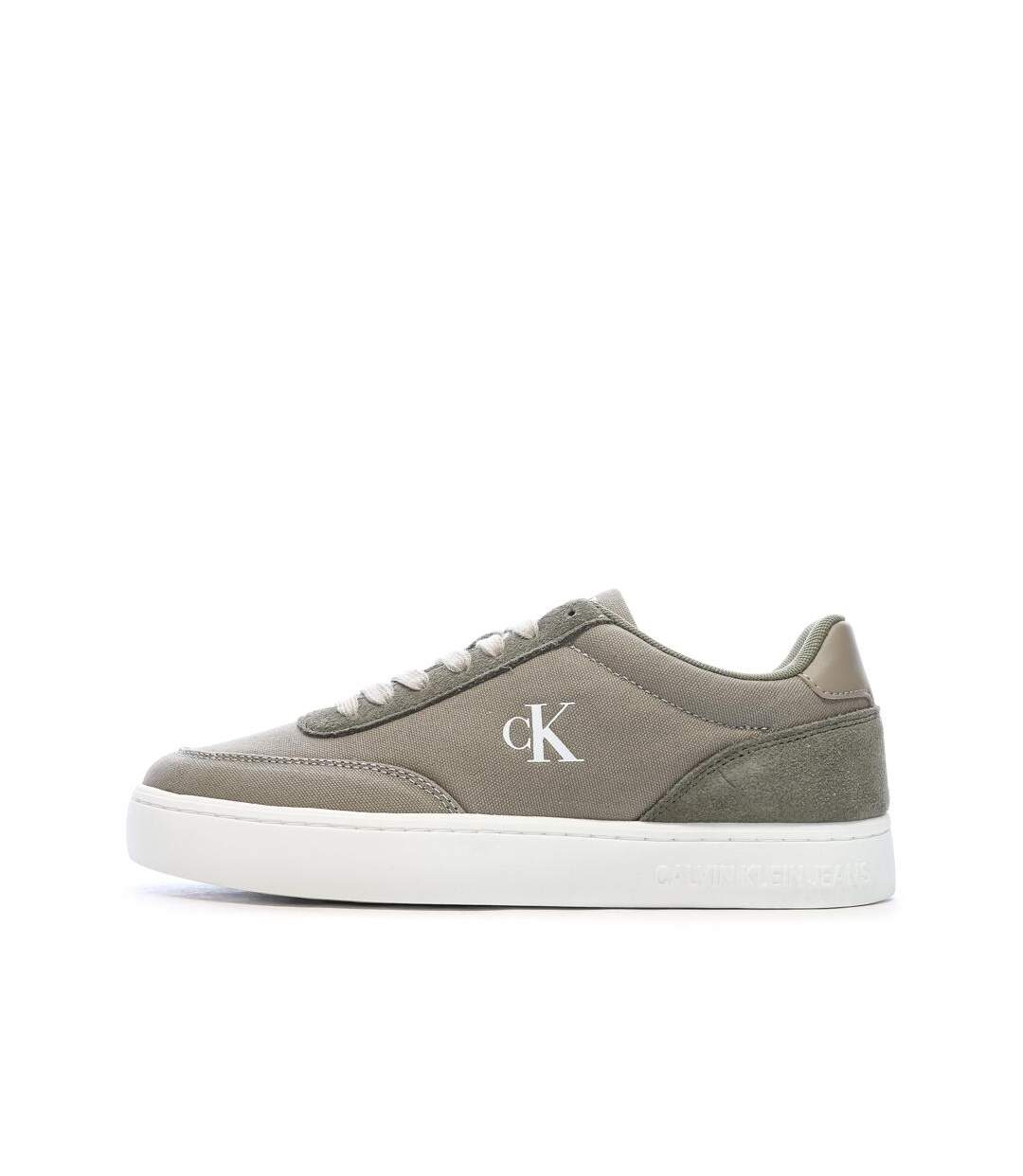 Baskets kaki homme calvin klein jeans classic cupsole mg-1