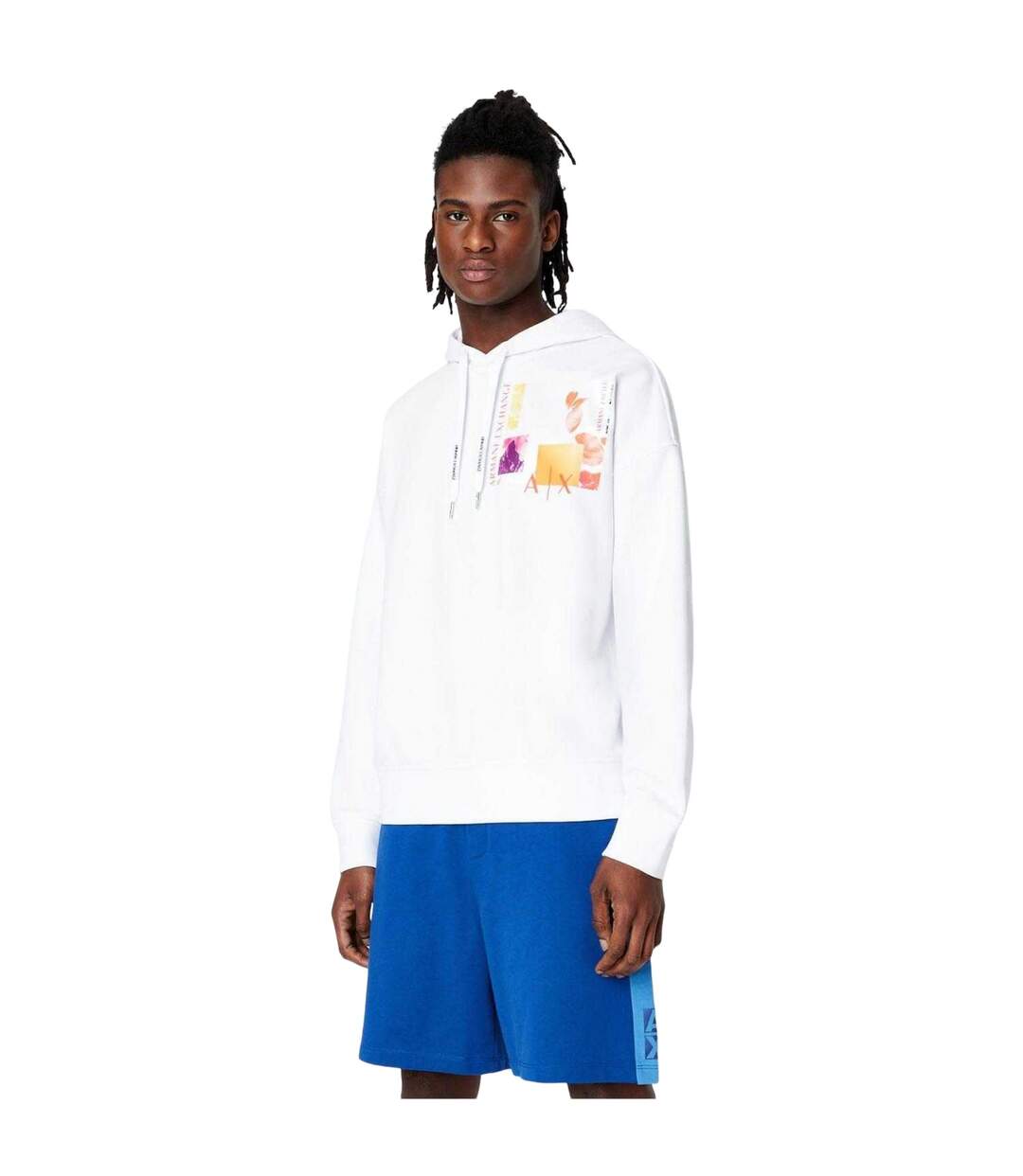 Sweat À Capuche Homme Blanc Armani Exchange-1