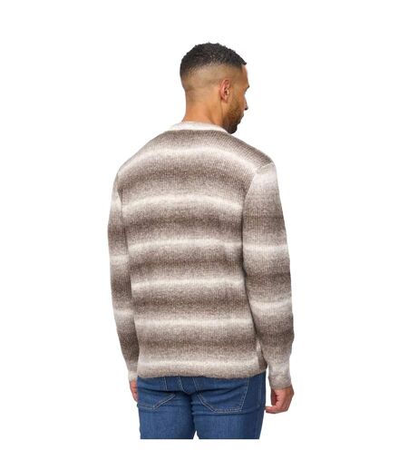 Pull Motif/style Rayure Ombrée Ormonde Homme Taupe Bewley & Ritch