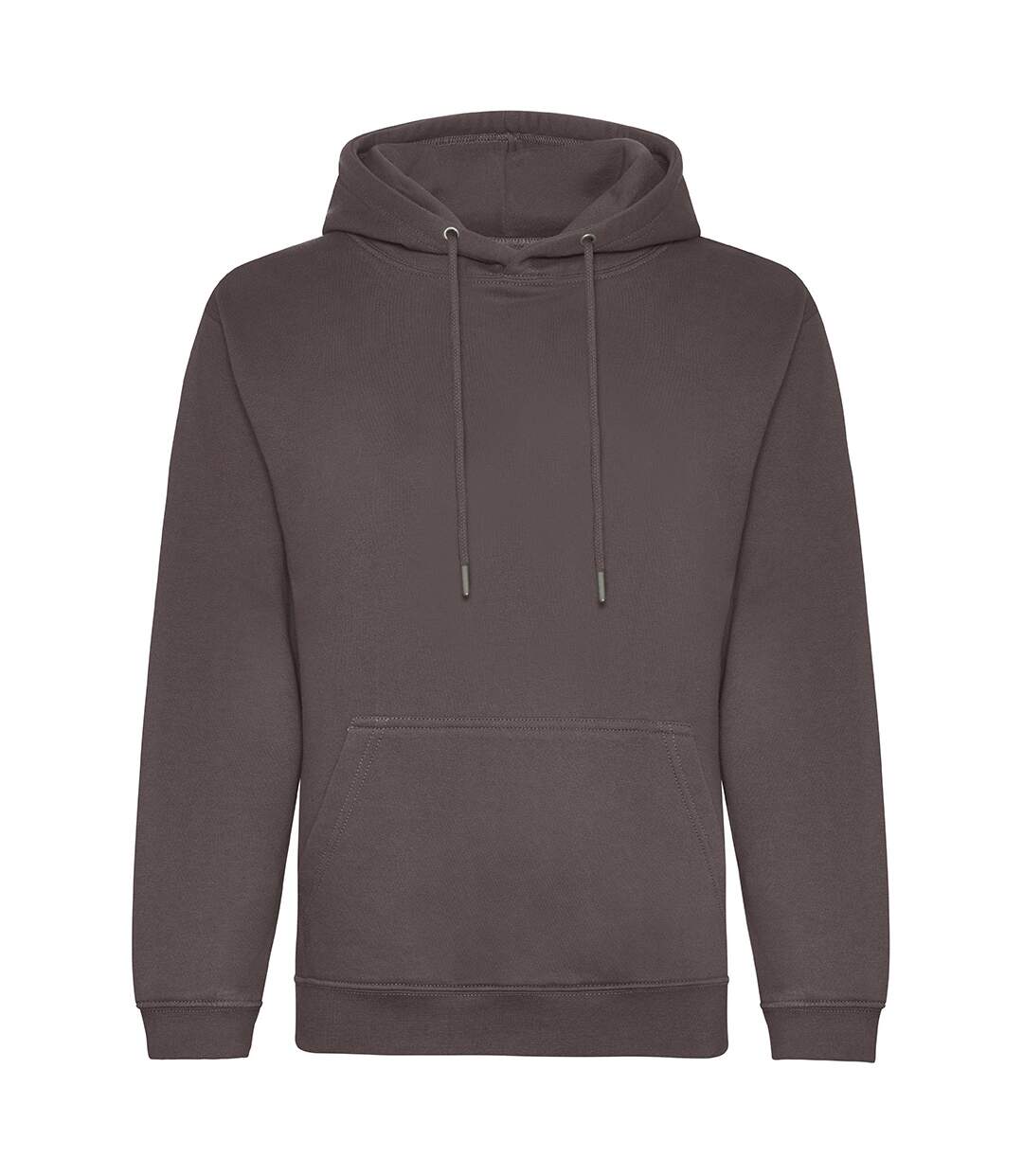 Mens organic hoodie charcoal Awdis