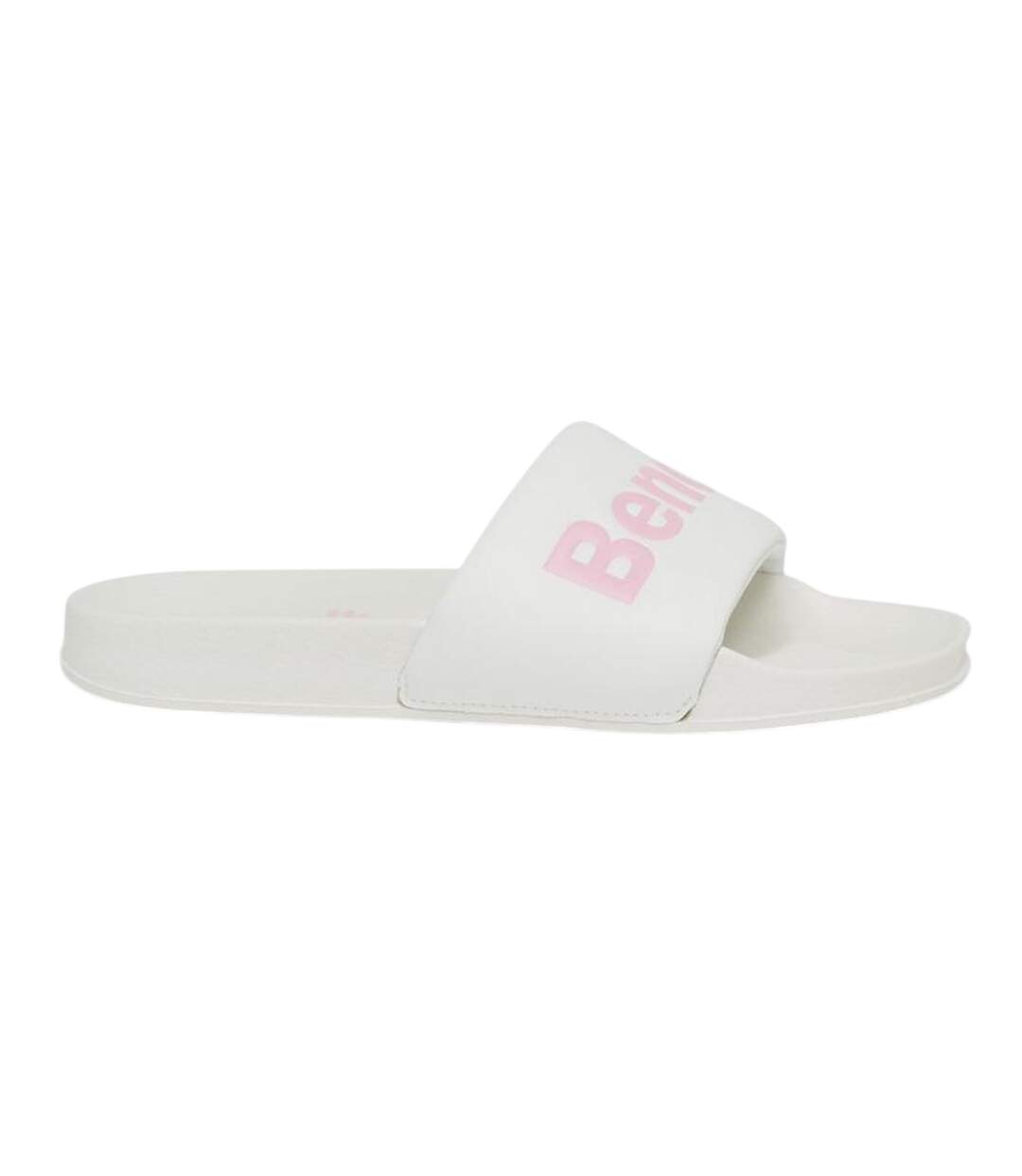 Womens/ladies Calypso Slides White Bench-1