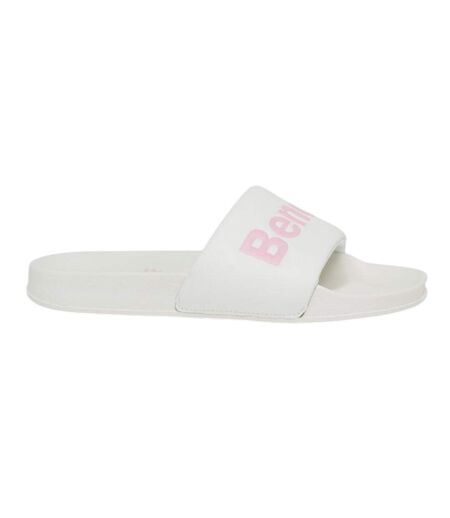 Womens/ladies Calypso Slides White Bench