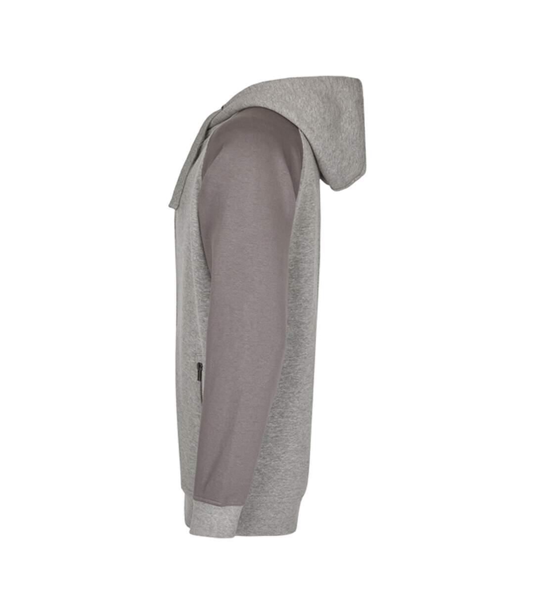 Sweat À Capuche My Mate Homme Gris Chiné Gris Uni Miners Mate-3
