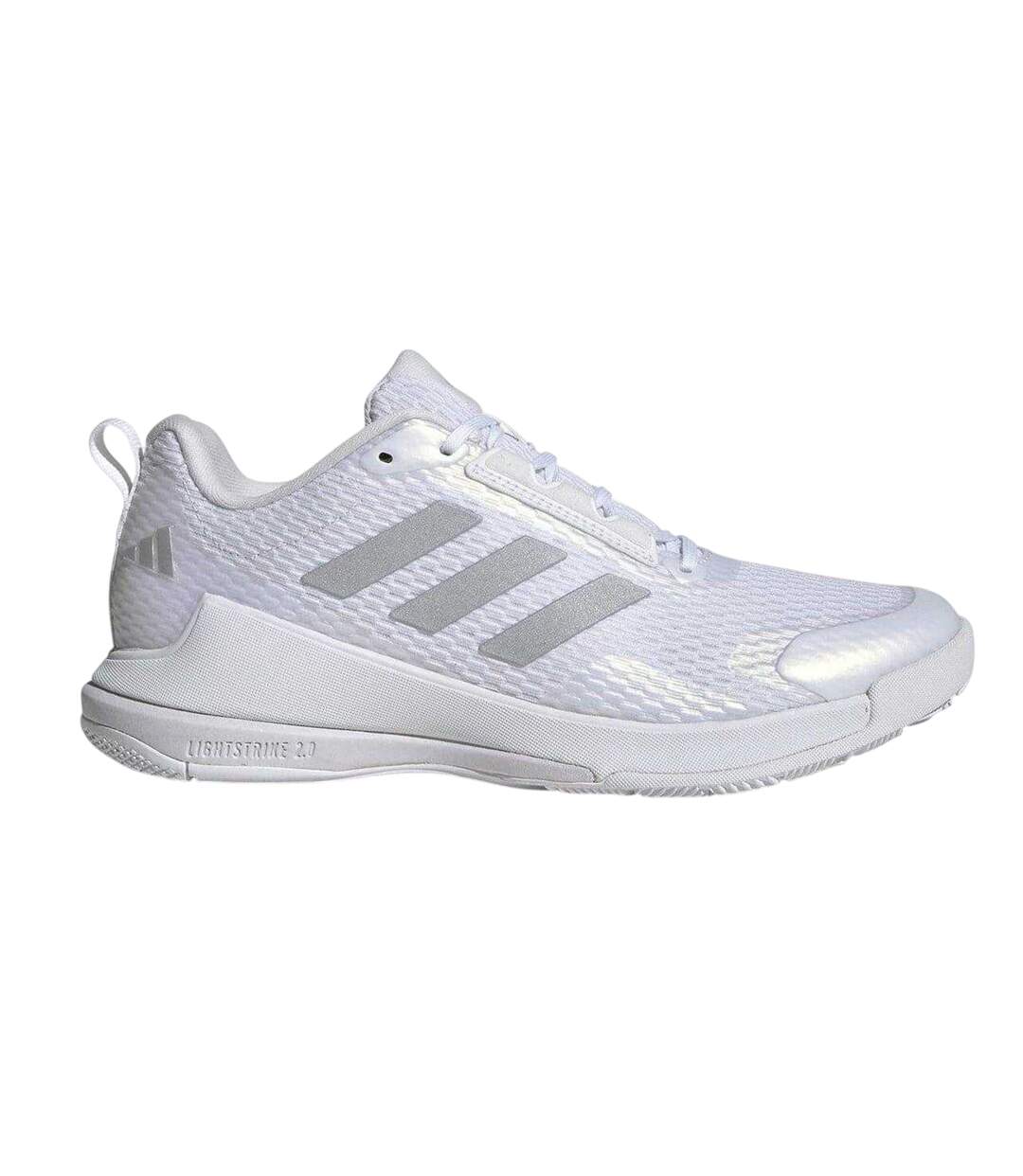 Chaussures De Salle Novaflight Femme Blanc Adidas-1