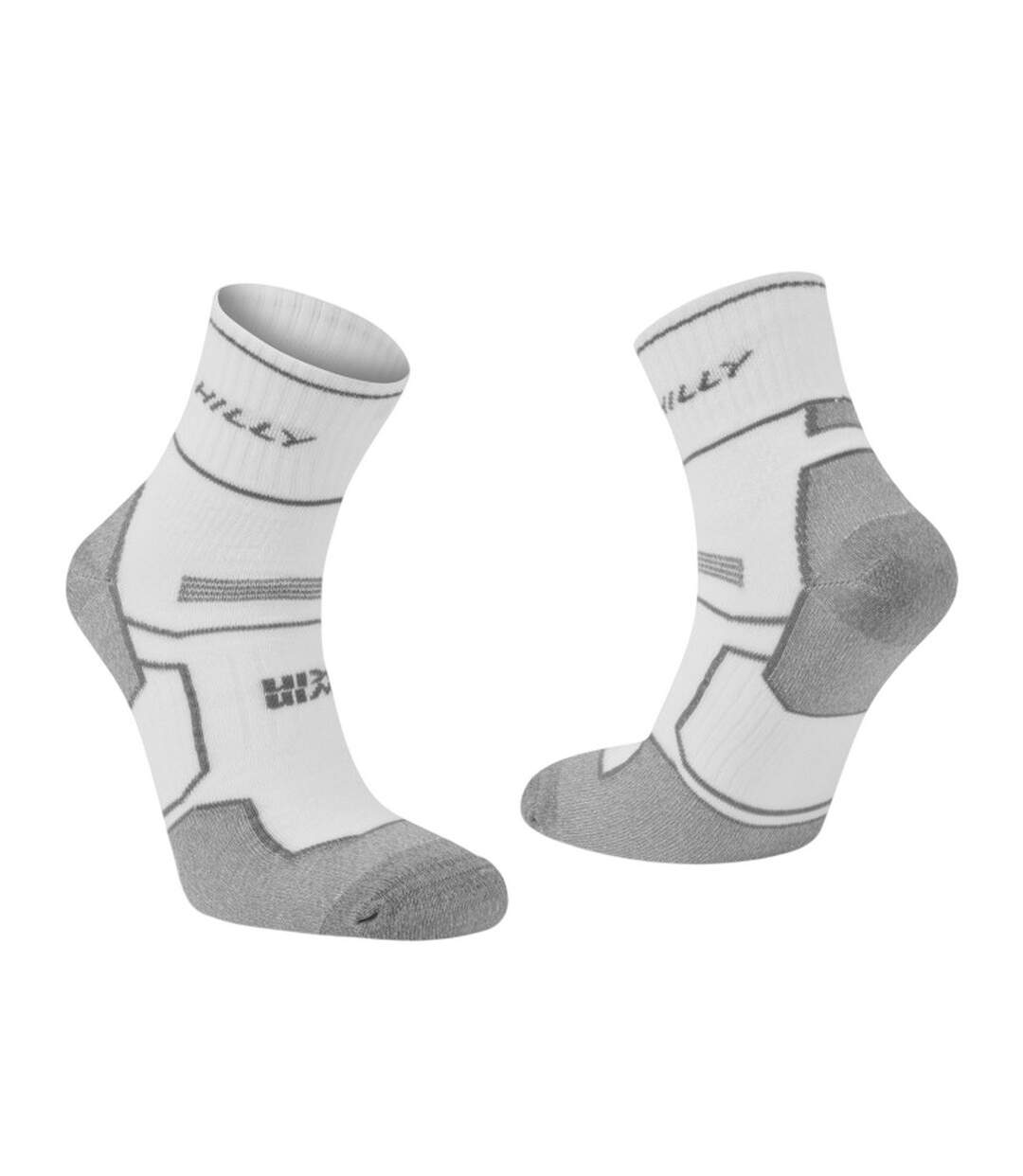 Chaussettes Twin Skin Homme Blanc Gris Chiné Hilly-2