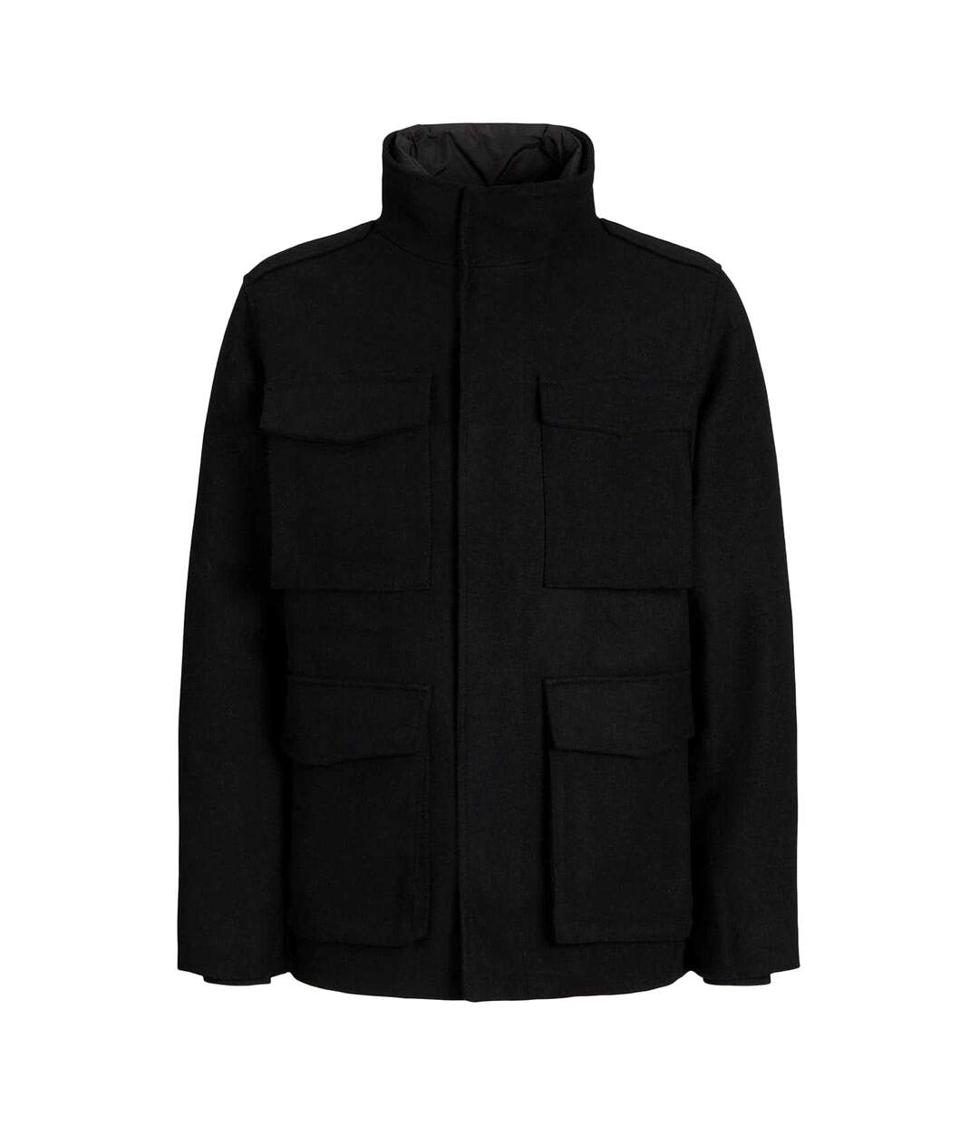 Mens Alex Multi Pocket Regular Field Jacket Black Jack And Jones-3
