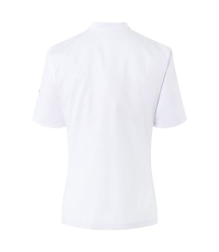 Womens/ladies Greta Chef Jacket White Karlowsky