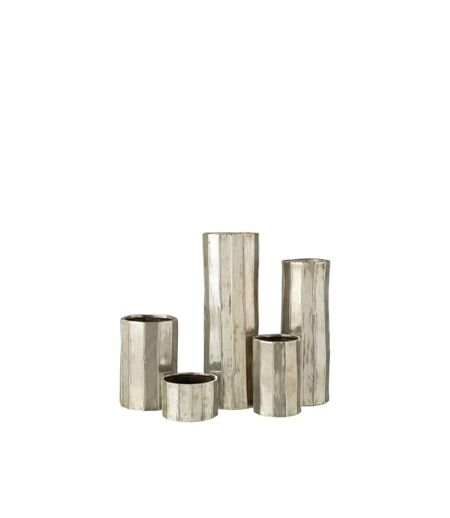 Paris Prix - Vase Design En Argile ary 60cm Argent