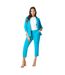 Womens/ladies petite ankle grazer trousers turquoise Dorothy Perkins