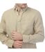 Mens Linen Garment Dyed Regular Shirt Beige Gant-4