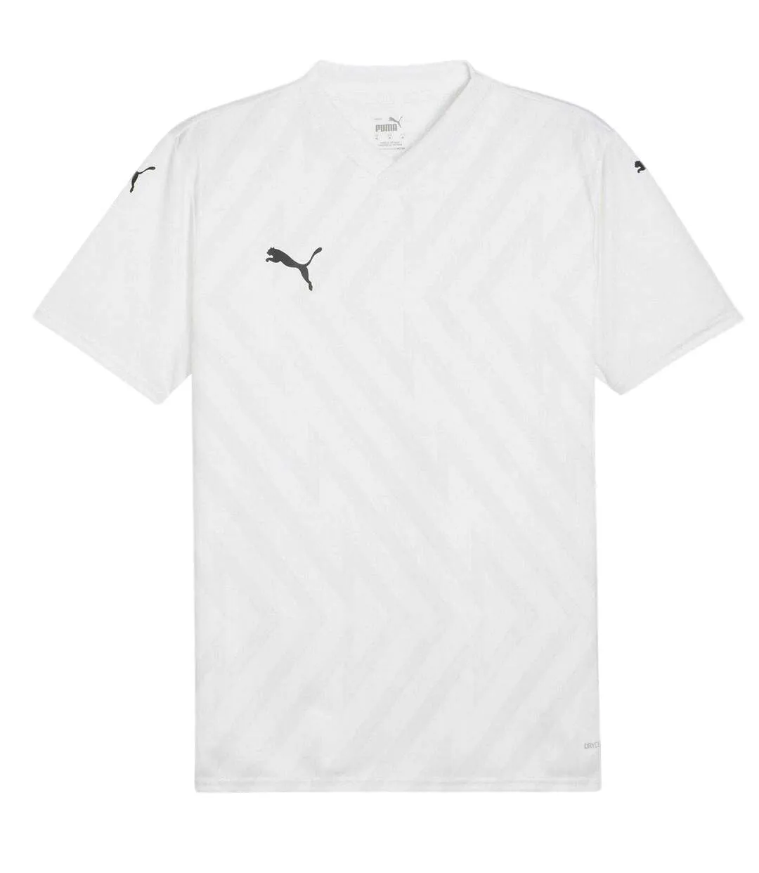 Mens Teamglory Jersey T-shirt White Black Grey Puma-1