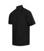 Mens Wicking Short Sleeve Work Shirt Black Henbury-3