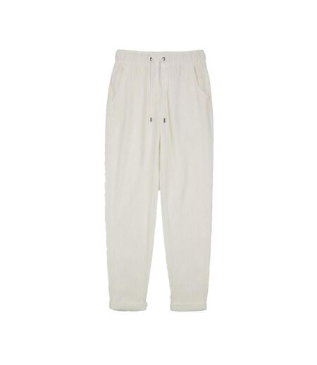 Pantalon velours blanc femme teddy smith 30116952d - l