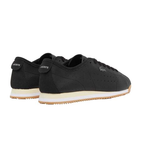 Mens Club Leather Low Trainers Black Lacoste