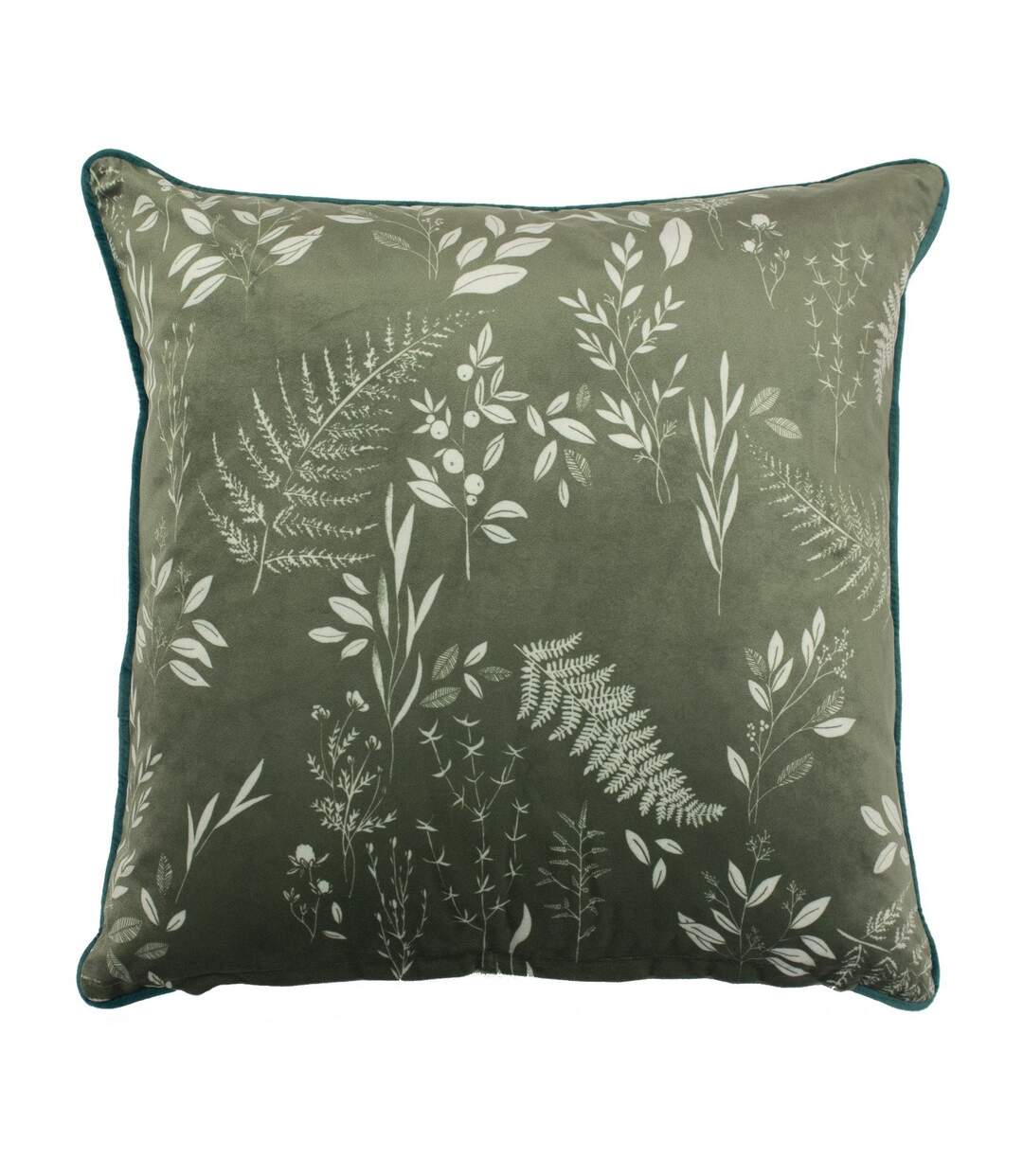 Fearne botanical cushion cover 50 x 50 cm sage green Furn