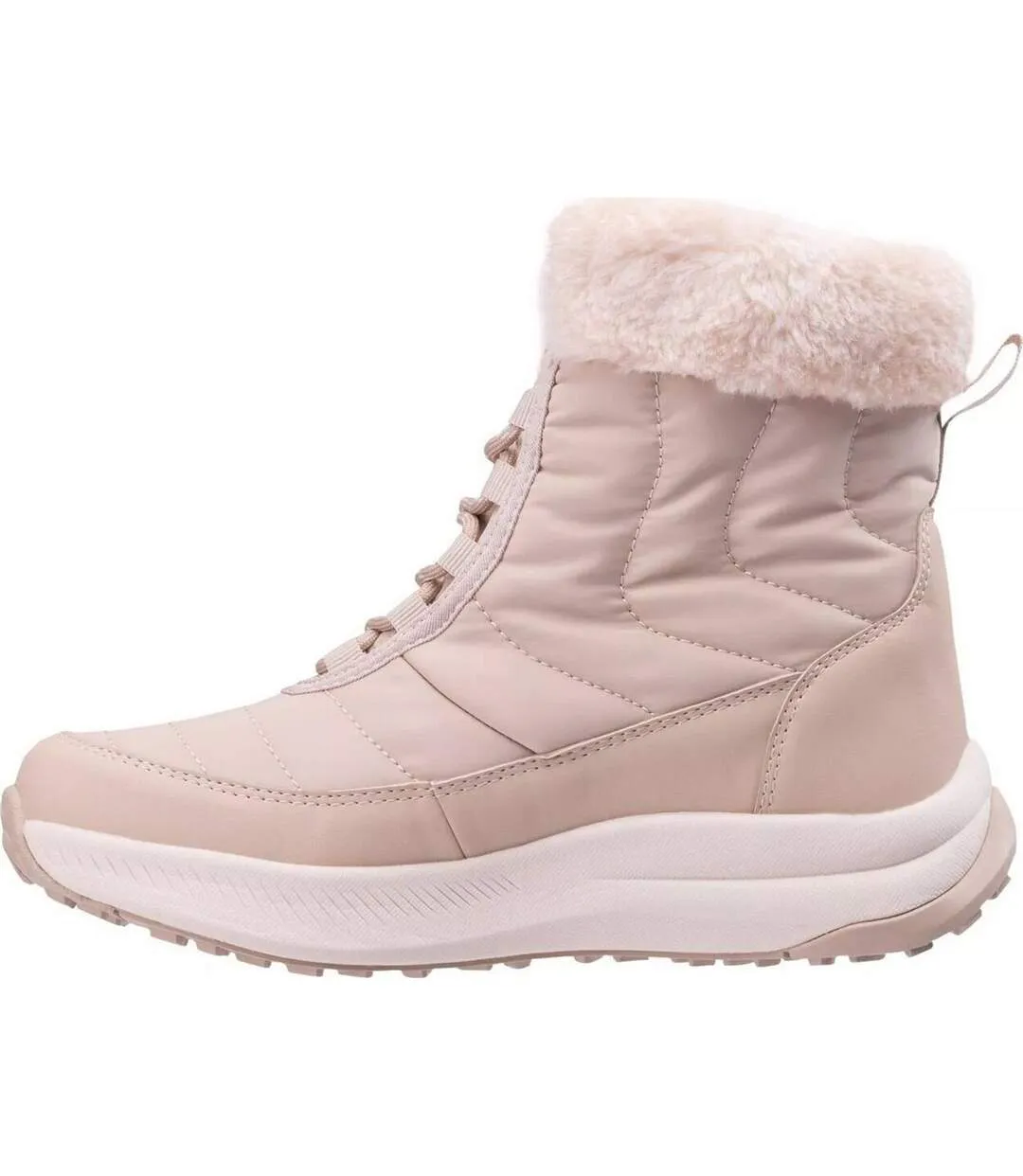 Womens/ladies Irine Winter Walking Boots Beige Iguana-2