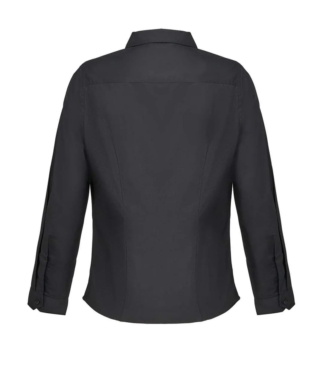 Womens/ladies Bailey Poplin Long-sleeved Shirt Black SOLS-2